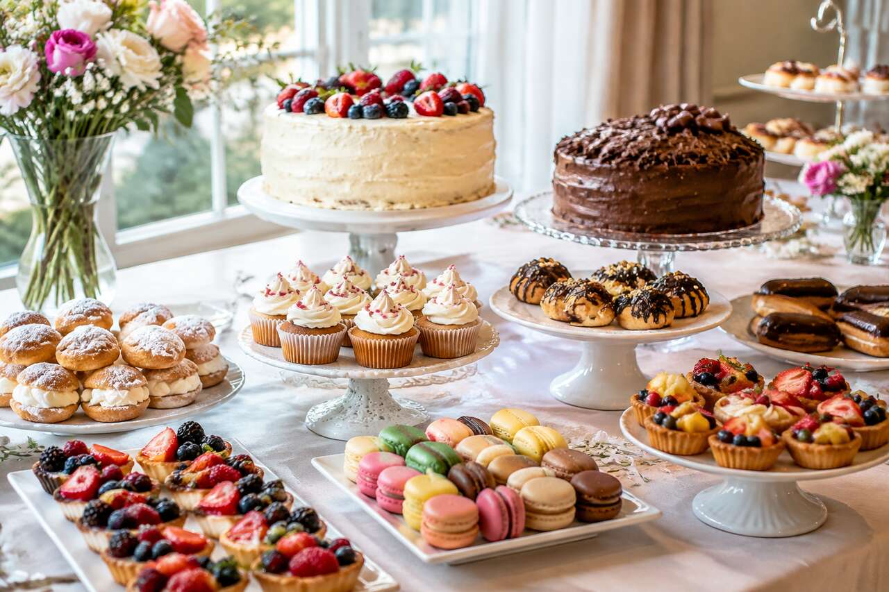 Buffet sucré d'anniversaire : comment présenter et servir ses gâteaux maison