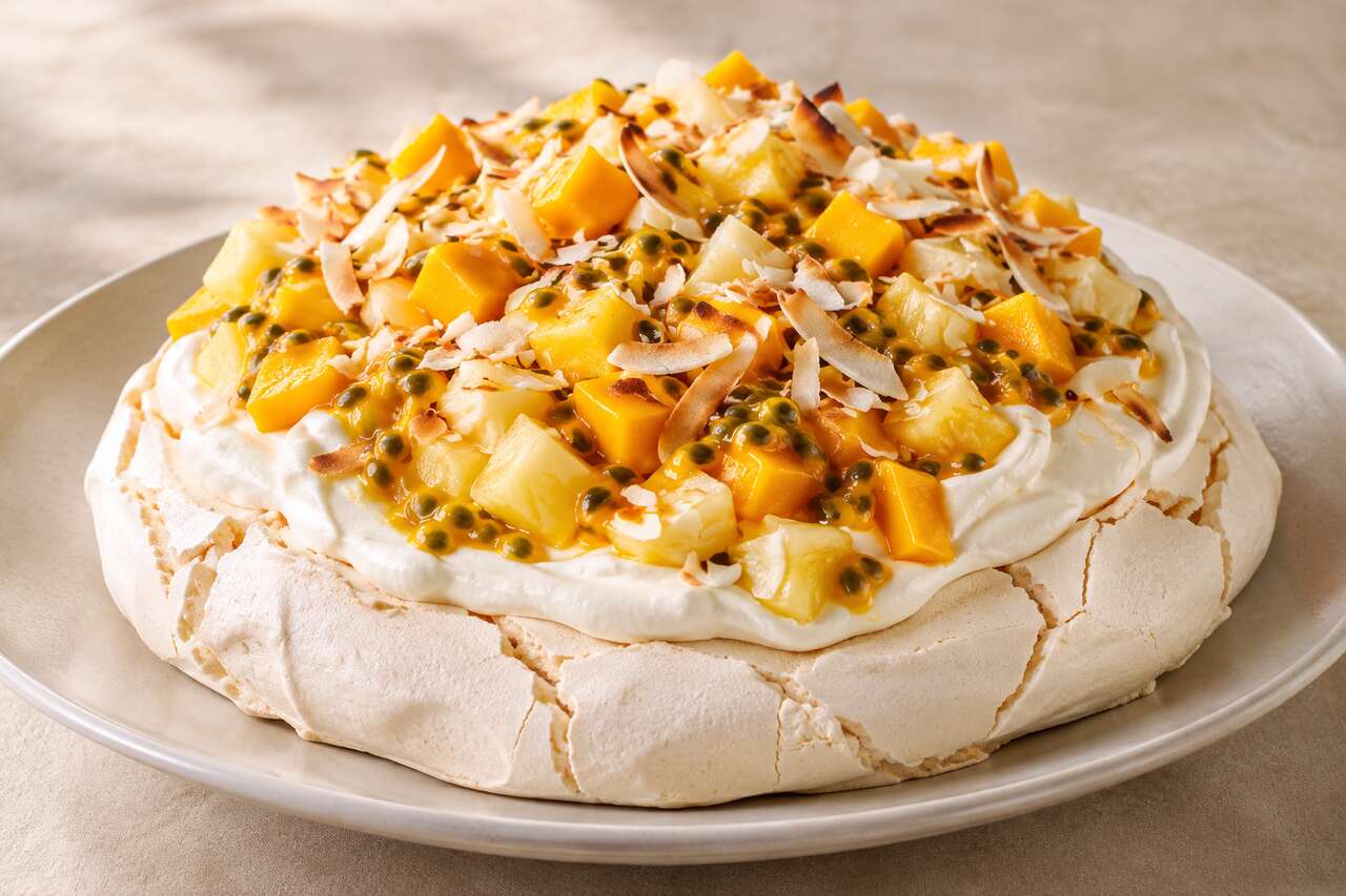 Recette de pavlova exotique inspirée de Jeffrey Cagnes