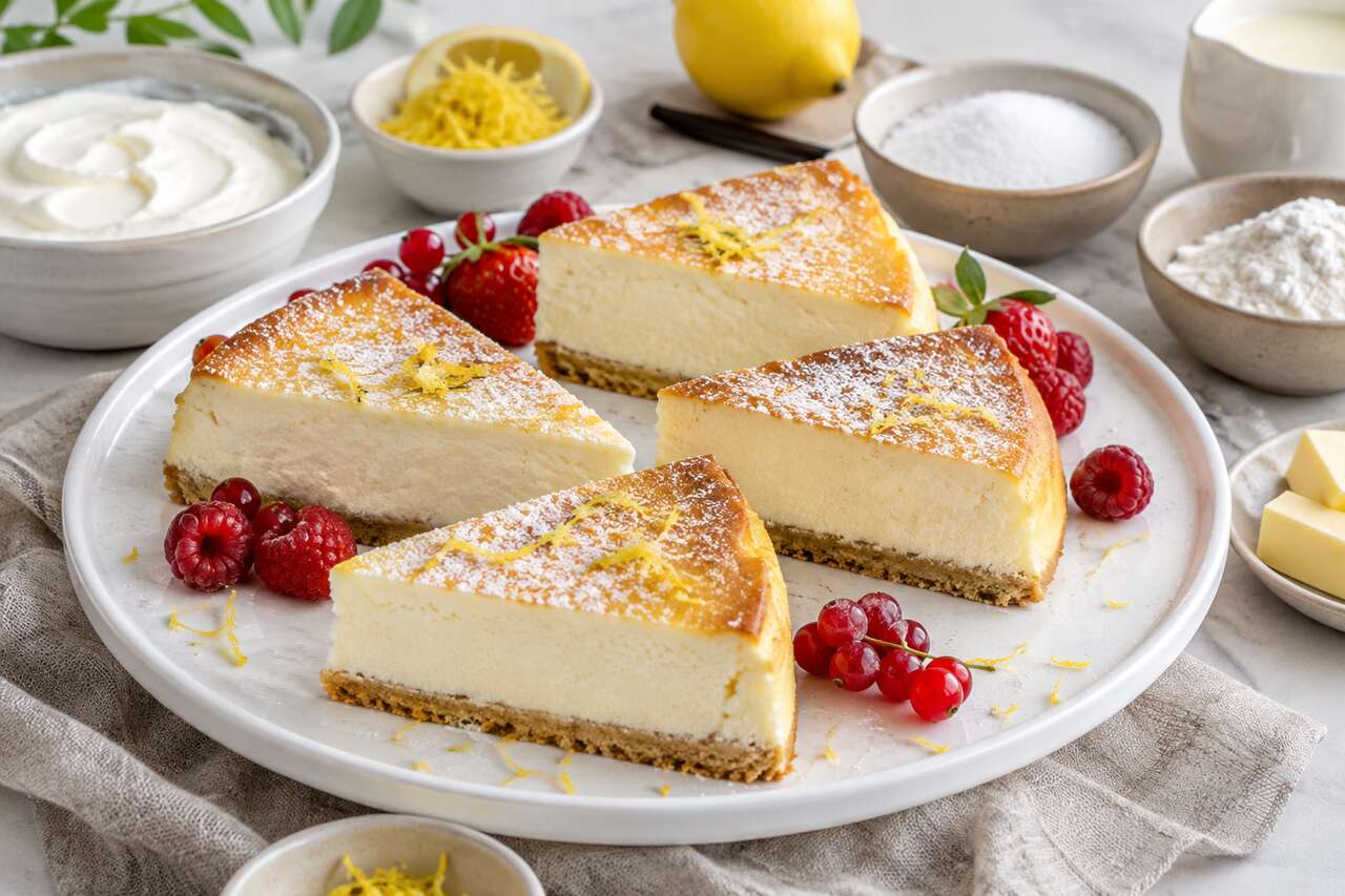Recette du gâteau au fromage blanc de François Perret