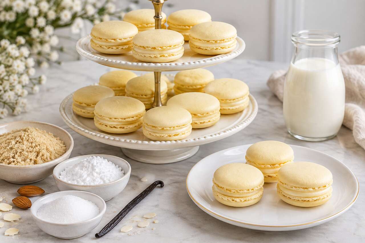 Recette de macarons à l'amande et à la vanille