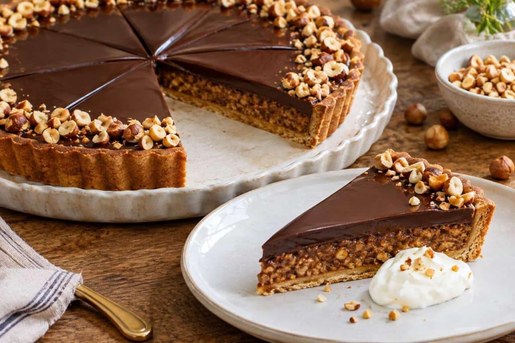 Recette de tarte au chocolat et noisette du CAP pâtissier