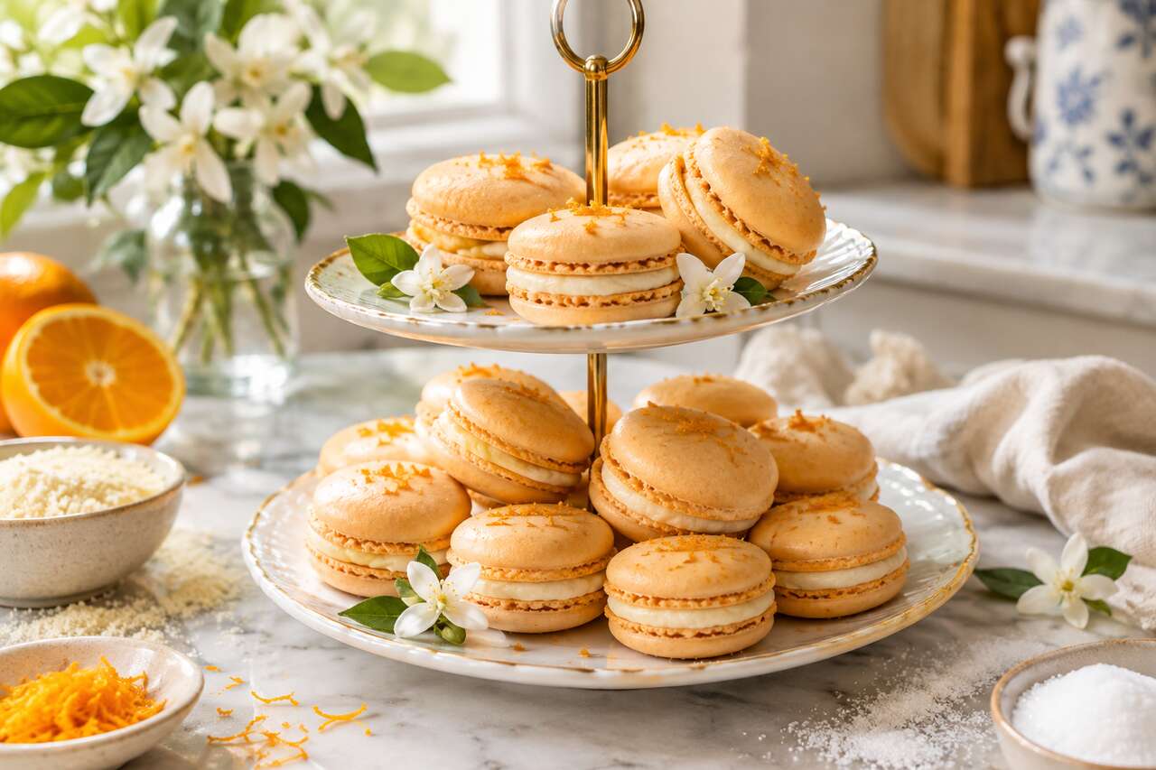 Recette de macarons à la fleur d'oranger
