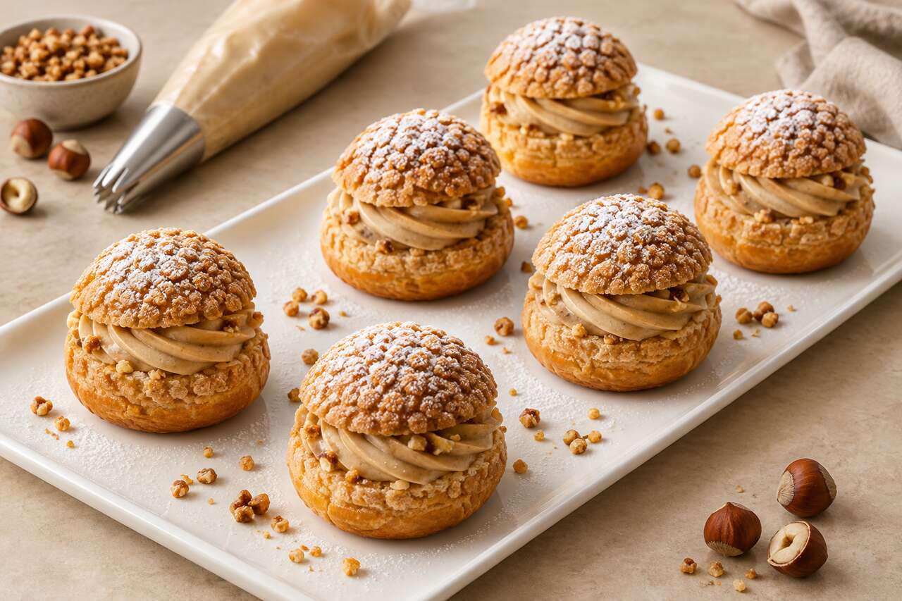 Recette du chou-chou praliné de Jean-François Piège