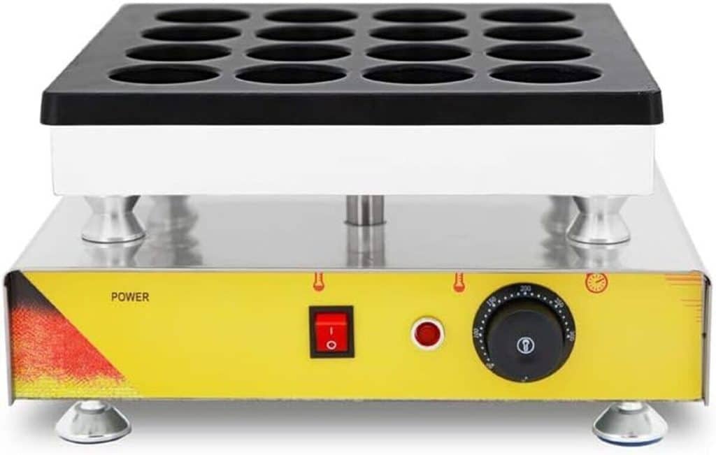 Test du gaufrier 16 trous Cgoldenwall rouge bean
