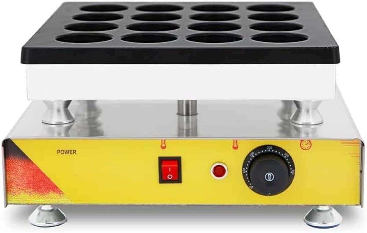Test du gaufrier 16 trous Cgoldenwall rouge bean