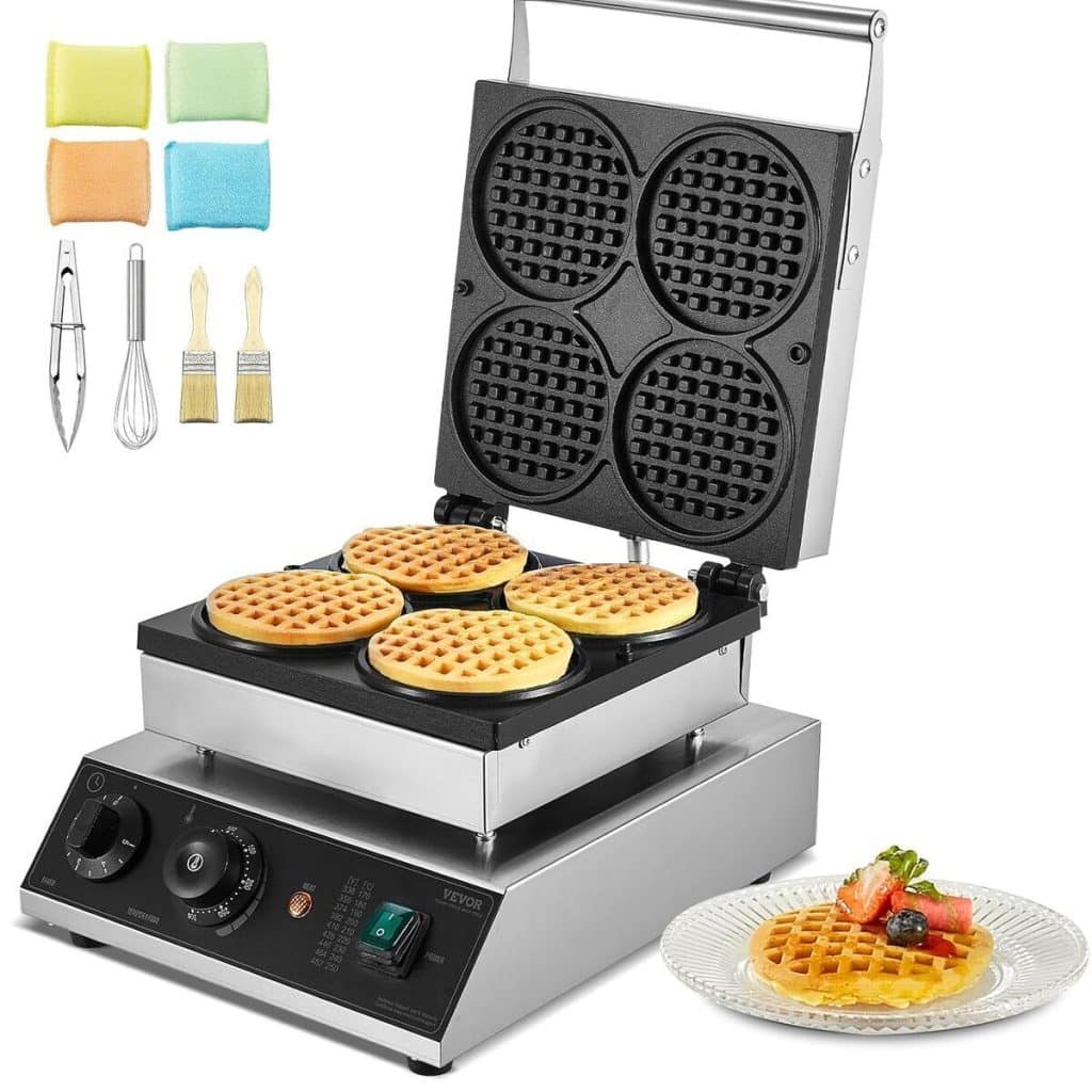 Test du gaufrier commercial VEVOR 1750 W : performance et efficacité