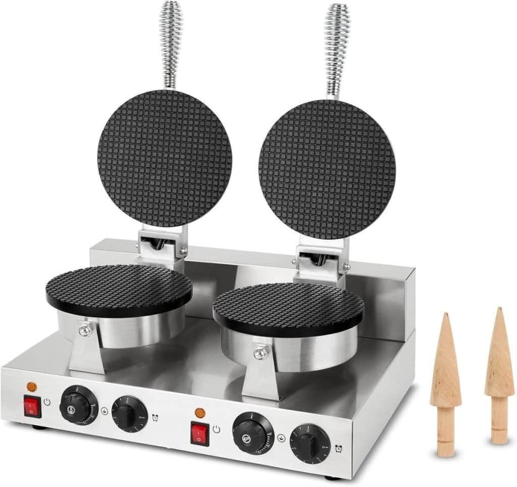 Test du gaufrier double Vertes : rapidité et performance pour cornets parfaits